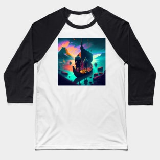 Setting Sail, Valheim Inspired Vikings Baseball T-Shirt